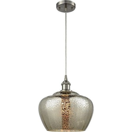 Innovations Lighting 1 Light Vintage Dimmable Led Large Fenton 11 Inch Mini Pendant, 689394 516-1P-SN-G96-L-LED